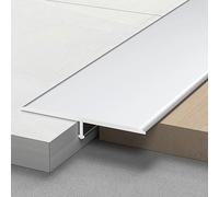 Profilé décoratifs for cadres de porte Bandes de transition en T en aluminium Bandes de seuil for joints de sol for joints de sol, traitements de seuil(Silver,50mm 3PCS 90cm/3ft)