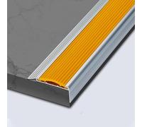 Profilé d'escalier en Aluminium, Nez de Marche antidérapant, pour Nez de Marche/Rampe/Pente, Protection d'angle en L - Jaune || L 4,5 cm