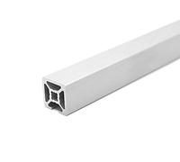 Profilé design en aluminium 20 x 20 cm - 3 rainures dissimulées - Type B - Rainure 6 (légère) - Argenté anodisé - Profil en aluminium 20 x 20 - Profil 20 x 20 mm