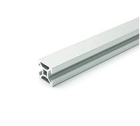 Profilé design en aluminium 20 x 20 l 2 rainures dissimulées à 180° type B Rainure 6 (légère) Argenté anodisé Profil en aluminium 20 x 20 20 1400 mm
