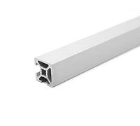 Profilé design en aluminium 20 x 20 l 2 rainures dissimulées à 90° type B Rainure 6 (légère) Argenté anodisé 20 x 20 mm Profil en aluminium 20 x 20 210 mm