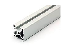 Profilé design en aluminium 40 x 40 cm - 1 rainure dissimulée - Type I - Rainure 8 (légère) - Argenté anodisé - Profil en aluminium 40 x 40 mm - Profil système 600 mm