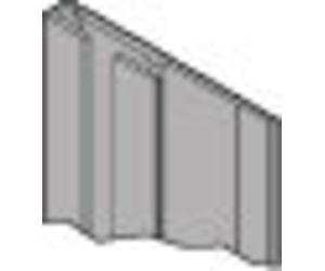 Profilé dextrémité HÜPPE, pour logement HÜPPE Select+ Organizer, pour habillage mural EasyStyle Longueur : 2550mm, ES0209087, Couleur: Miroir