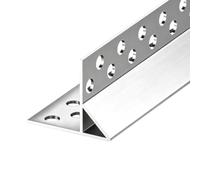 Profilé Égouttoir Aluminium Encastré pour Angles, Avant-Toits 1 2 m | Construction en aluminium résistant aux intempéries et profil déviation pluie découpable