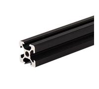 Profilé en aluminium anodisé noir 2020, Standard ue, 100-800mm, adapté au bricolage, imprimante 3D CNC, Machine à graver, 1 pièce (Color : 500mm)