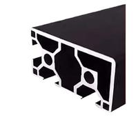 Profilé en aluminium noir 3030 3060, 1 pièce, for cadre de bricolage, rail linéaire, extrusion, pièce d'imprimante 3D CNC, machine d'extrusion de métal(OB-3060N2-b,500mm)