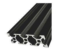 Profilé en Aluminium Noir à rainure en V 2060 2080 20100 V, Rail linéaire, profilé d'extrusion en Argent, Cadre CNC, pièces d'imprimante 3D, Bricolage(OB-2060V-b,800mm)