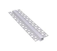 Profilé en aluminium pour cloison sèche encastrable en T (180) pour bandes LED avec cache mat 2 m