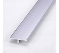 Profilé En T, Argent Couleur Profil Rail De Transition Plate, Transition Facile Fixation, Bande De Moulure De Bord Pour Moquette Et Revêtement De Sol, 90cm Long Aluminium Anodisé Barre De Seuil
