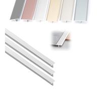 Profilé En T,Barre De Seuil，Profil Rail De Transition Plate Aluminium，Bande De Moulure De Bord Pour Moquette Et Revêtement De Sol，largeur 6/8/10/12/15/20mm(Argent,W15mmxL90cm)