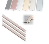 Profilé En T,Barre De Seuil，Profil Rail De Transition Plate Aluminium，Bande De Moulure De Bord Pour Moquette Et Revêtement De Sol，largeur 6/8/10/12/15/20mm(Rose,W12mmxL90cm)