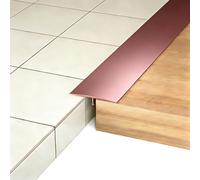 Profilé en T en Aluminium pour Sol Bande de Transition Facile à Couper, Profil Bas, Idéal pour la Jonction Parquet et Carrelage, Invisible Porte Fermée, Élégant Porte Ouverte(Pink,2cm*50cm)