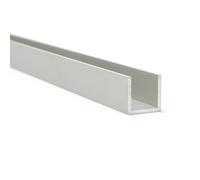 Profilé en U [anodisé] 25 x 10,6 x 12 x 1 mm x 2500 mm.