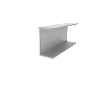 Profilé en U en aluminium, Bande de bordure en aluminium en forme de U recouverte de verre, alliage 6063, largeur 45 mm, longueur 50 cm, plusieurs tailles disponibles(45mm X 45mm X 4mm,Custom length)