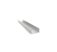 Profilé en U en aluminium, Bande de bordure en verre en alliage d'aluminium 6063 en forme de U, largeur 22 mm, plusieurs tailles disponibles, longueur 50 cm(22mm X 10mm X 0.8mm,Custom length)