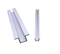 Profilé en U en aluminium, Profilé en U en aluminium avec rainure de bord 4-10 mm x 50 cm for meubles et finitions de fenêtres à faire soi-même(4.6x3.7x2mm,50cm x 2pcs)