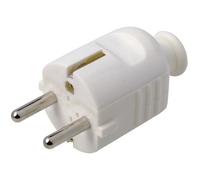 PROFILE - Fiche mâle 2P+T 10/16A Blanc blister