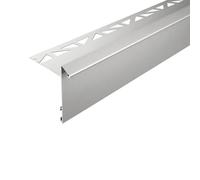 Profilé goutte d'eau pour balcon argent, bandeau 60 mm (H= 13 mm, L= 300 cm)