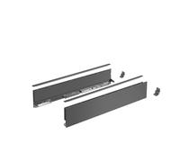 Hettich Kit profils côtés AvanTech YOU tiroir simple Hauteur 101 mm Anthracite L400