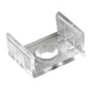 Profilé LED en aluminium - Dissipateur thermique pour bandes LED jusqu'à 12 mm maximum - Très plat - 8 mm (Lot de 2 supports, transparent)