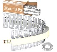 Profilé LED flexible 2 m × 15 - Profilé en aluminium flexible pour cloison sèche - Profilé encastré - Profilé de carrelage - Profilé d'encastrement pour plafond et mur - Profilé flexible en aluminium