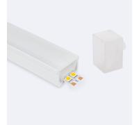 Profilé Néon Sflex 30x20 Courbe Verticale Pour Rubans Led Ip20 Jusqu'à 17,5 Mm 10 M