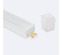 Profilé Néon Sflex 30x20 Courbe Verticale Pour Rubans Led Ip20 Jusqu'à 17,5 Mm 5 M