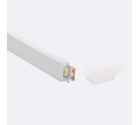 Profilé Néon Sflex 6x12 Courbe Latérale Pour Rubans Led Ip20 Jusqu'à 8 Mm 50 M