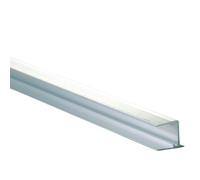 Profilé obturation pour plaque polycarbonate alvéolaire épaisseur 32 mm - L: 98 cm - l: 2.2 cm - E: 32 mm - Aluminium
