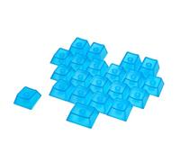 Profile Original Lot de 21 touches transparentes avec cœur embué pour claviers mécaniques, matériaux PC, design translucide, capuchons de touches originaux transparents