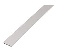 GAH Alberts Profilé plat aluminium anodisé – 1000×40×3 mm – Argent, non perforé – 1 pièce