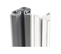 Profilé protège-doigts usage extérieur Outdoor ELTON à visser - Gris caoutchouc L.2 m - 4903100