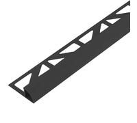 Profilé quart de rond alu noir mat pour carrelage (10 mm, 250 cm)