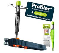 Profiler+ Outil de traçage multifonction - Crayon automatique longue durée Pica-Dry et 8 mines de recharge multi-usages, le kit de précision ultime de la marque officielle pour un traçage et un