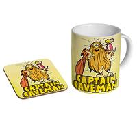 profiles Captain Caveman - Tasse à café en céramique + dessous de verre Coffret cadeau