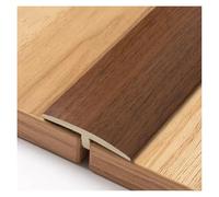 Profilés de Transition de Plancher en PVC de 2,9/5,9/8,8 pi, profilés en T Auto-adhésifs, Bandes de séparation Plates pour joindre Les Joints de planchers stratifiés ou de Carreaux (Teck tha