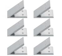 Profilés en Aluminium, 6 Pièces Connecteurs d'Angle en Aluminium, 59x37mm, Pour Projets DIY, Assemblage Cadre Imprimante 3D, Pièces Stables