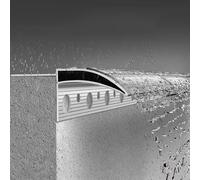 Profilés extérieurs en Aluminium pour gouttière, Dispositif de Protection des Murs en Forme de Bec d'aigle, Bande de Garniture de Toit/Avant-Toit/Bord Mural, Facile à Utiliser (2,6 m/8,5 Pieds)