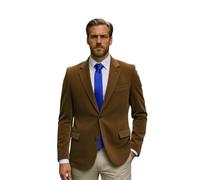 profili di Toscana - Veste homme élégante classique en velours Duca Visconti Made in Italy, vêtements pour hommes en tissu velours duc Visconti de Modrone élastique, Miel, 50