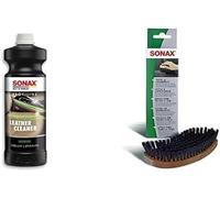 Profiline Mousse Nettoyante Extra Forte Pour Équipement En Cuir Lisse Pigmenté 1 L & Brosse Pour Textile Et Cuir (1 Pièce) Avec Des Poils Souples Pour Le Nettoyage À Sec Ou Associée À Un Pro[Z145]