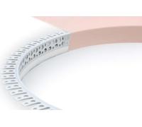 Profils d'angle en PVC pour plaques de plâtre, 24 m, pour arcs arrondis, en PVC à 90°'