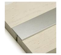 Profils de seuil de porte en métal - Profil en T de 3,3 cm de large - Profil de transition pour sols - Longueurs : 35/39,4/43,3/47,2/51,2/55,1/150,1 cm - Installation facile et surface durable