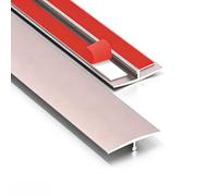 Profils de transition en aluminium en forme de T - Bandes de séparation de sol pour seuils de porte - Pour joindre des planches stratifiées, du carrelage et des sols en vinyle - Profils métalliques