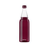 PROFINO Sparkle - Gourde en Tritan de qualité supérieure - Convient pour les boissons gazeuses - 700 ml / 0,7 l - Rouge - Avec bouchon à vis - Sans BPA - Anti-fuite, neutre au goût - Passe au
