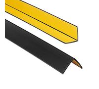 ProfiPVC Cornière PVC 30x30mm 180cm - Baguette d’angle de protection, profilé d'angle caoutchouc autoadhésif - Protection d'angles et rebords, flexible, facile à installer, Noir