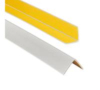ProfiPVC Cornière PVC 30x30mm 70cm - Baguette d’angle de protection, profilé d'angle caoutchouc autoadhésif - Protection d'angles et rebords, flexible, facile à installer, Gris Clair