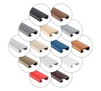 ProfiPVC Gaine en PVC pour la main courante de rampe d'escalier, souple, 35x8mm, argenté