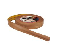 ProfiPVC Plinthe Souple 5m 18x18mm - Baguette adhésive de finition pour la cuisine et la salle de bain, ruban autocollante d'étanchéité en PVC, flexible, Joint douce, Montage facile, amber