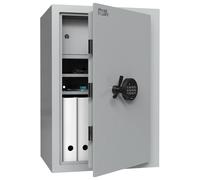 Profirst Coffre-fort de Sécurité EN1 Fortress 80 Serrure Électronique Gris Clair