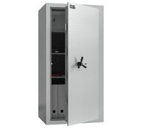 Profirst Coffre-fort EN1 Fortress 110 Serrure à double panneton gris clair